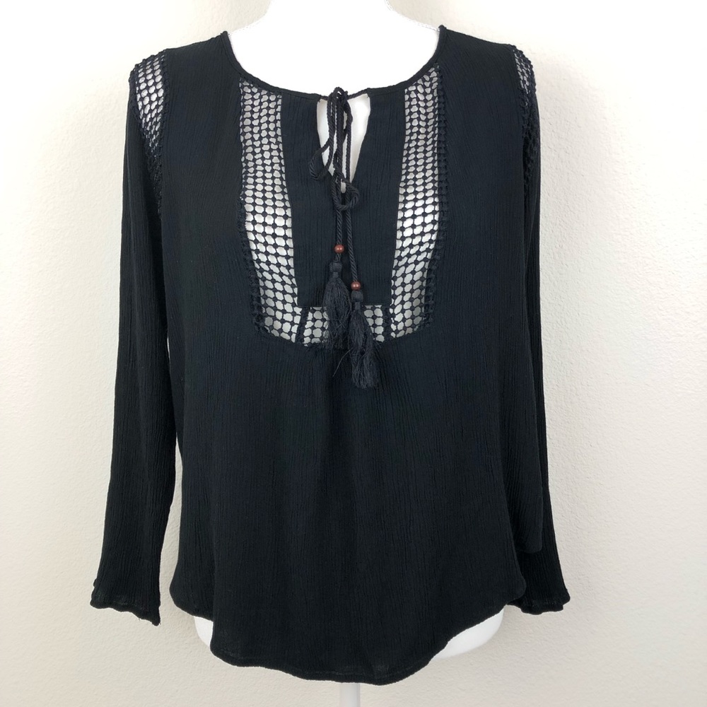 ✨⬇️Joseph A. Longsleeve Blouse Black Size L